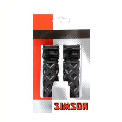 Simson kinderfiets handvatten zwart 115mm