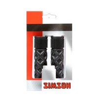 Simson kinderfiets handvatten zwart 115mm - thumbnail