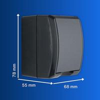 REV 0007031900 Stopcontact (opbouw) IP44 Antraciet - thumbnail