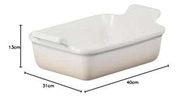 LE CREUSET - Aardewerk - Ovenschaal 19cm 1,10l Meringue