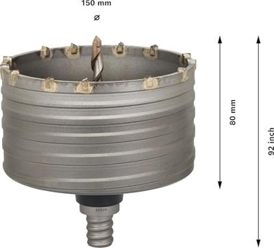 Bosch Accessoires Doosboor SDS-max-9 150 x 80 mm 1st - 2608580526