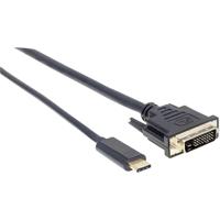 Manhattan 152471 USB-C-displaykabel USB-C / DisplayPort Adapterkabel USB-C stekker, DisplayPort-stekker 1.00 m Zwart Slimline - thumbnail