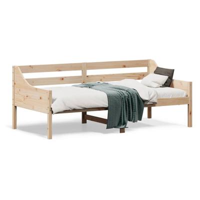 Slaapbank zonder matras 75x190 cm massief grenenhout