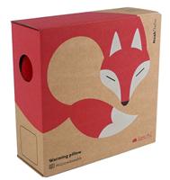 Noah The Fox Verwarmd Nekkussen - Rood - thumbnail