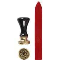 Creativ Company Https://www.cchobby.nl/zegel-set-d-17-mm-rood-1-set - thumbnail