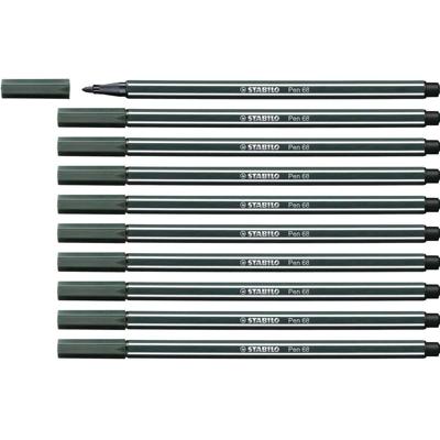 Viltstift stabilo pen 68/63 m aardegroen | 10 stuks Viltstift stabilo pen 68/63 m aardegroen | 10 stuks