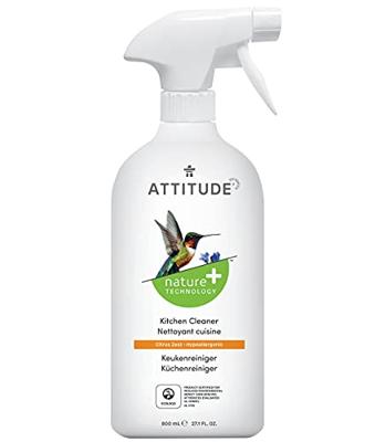 Attitude Nature+ keukenreiniger spray - citrus zest - 800ml Attitude Nature+ keukenreiniger spray - citrus zest - 800ml