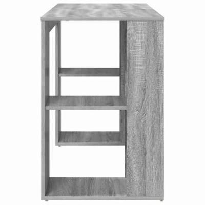 Bureau met Opslag Grijs Sonoma 130 x 50,5 x 75 cm Bewerkt hout