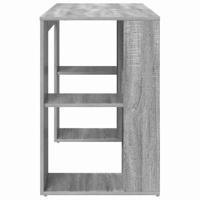 Bureau met Opslag Grijs Sonoma 130 x 50,5 x 75 cm Bewerkt hout - thumbnail