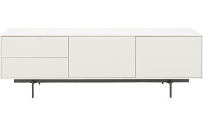 Goossens Basic Tv Meubel Verona, 2 deuren 2 laden 45 cm diep Goossens Basic Tv Meubel Verona, 2 deuren 2 laden 45 cm diep