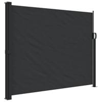 VidaXL Windscherm uittrekbaar 160x500 cm zwart - thumbnail