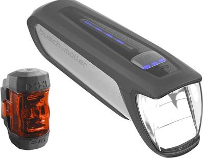 Busch + Müller akku-led-leuchten-set "ixon core 2" led light set b&m ixon core 2 + ixxi black