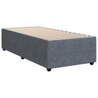 Boxspring met matras fluweel donkergrijs 90x200 cm - thumbnail