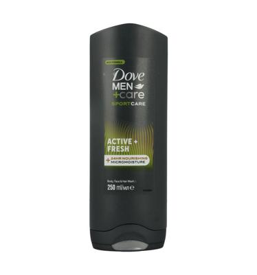 Dove Men+Care Sport Care 3in1 Douchegel Active+Fresh 250 ml bij Jumbo