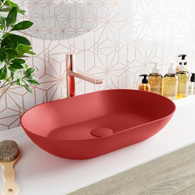 MONDIAZ ONNI Waskom solid surface 55cm kleur Fire / Fire