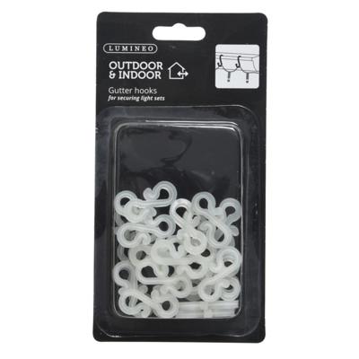 Lumineo Dakgoothaakjes Wit 24 Stuks Lumineo Dakgoothaakjes Wit 24 Stuks