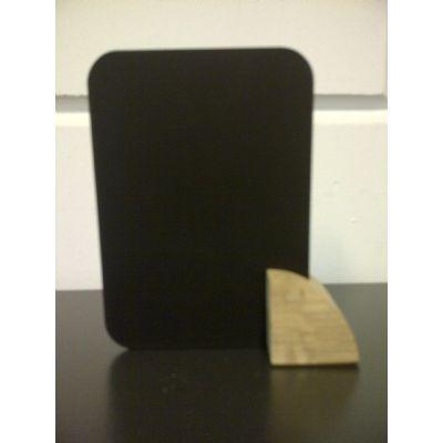 Krijtbordje A6 met eiken blokje 60x60x30