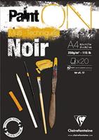 Clairefontaine Painton Mixmedia - Losse Vellen - 250 gr - 10 Blad Per Pak - 50 x 65 cm - Zwart - thumbnail