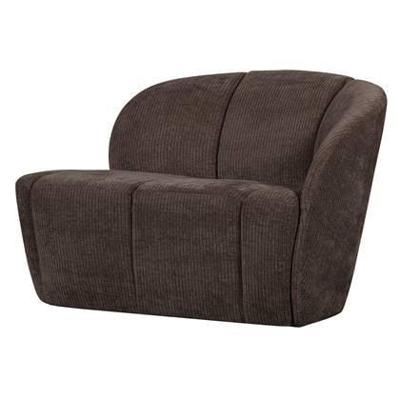 Woood Mojo 2-zits bankje rechts rib Bruin