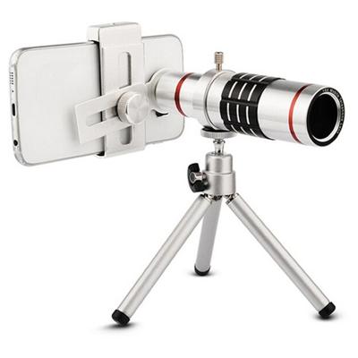Bolanke buiten telescoop mobiele telefoon accessoires schieten telephoto lens met universele metalen clip (18X)