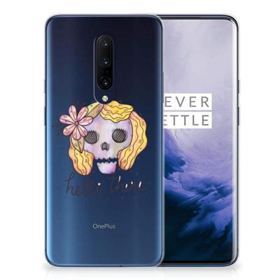 Silicone Back Case OnePlus 7 Pro Boho Skull Silicone Back Case OnePlus 7 Pro Boho Skull