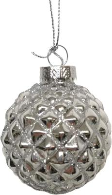 Kerstbal hip zilver 6 cm Uniplant - Uniplant Kerstbal hip zilver 6 cm Uniplant - Uniplant