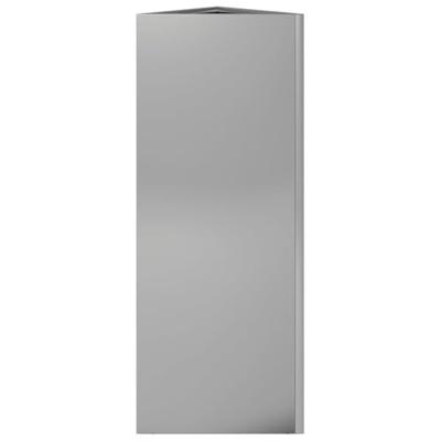 VidaXL Plantenbakken 2 st driehoek 30x26x75 cm gegalvaniseerd staal