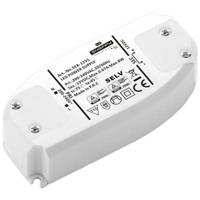 Dehner Elektronik SE 8-12VL LED-transformator Constante spanning 8 W 0.67 A 12 V/DC Geschikt voor meubels, Overbelastingsbescherming, Overspanning 1 stuk(s) Dehner Elektronik SE 8-12VL LED-transformator Constante spanning 8 W 0.67 A 12 V/DC Geschikt voor meubels, Overbelastingsbescherming, Overspanning 1 stuk(s)