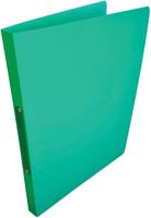 Alpha ringmap, voor ft A4, uit PP, 2 ringen van 16 mm, groen - thumbnail