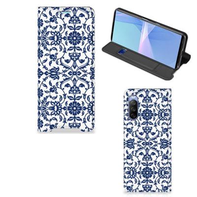 Sony Xperia 10 III Smart Cover Flower Blue Sony Xperia 10 III Smart Cover Flower Blue