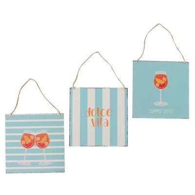 Boltze Home wandbord summer spritz 20cm Boltze Home wandbord summer spritz 20cm