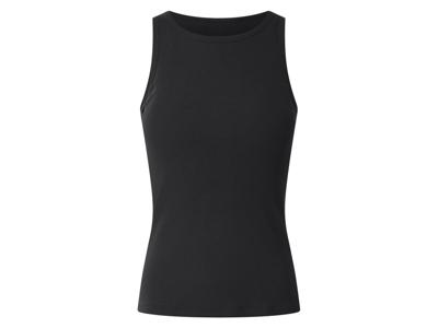 esmara Dames top met geïntegreerde bh (Zwart, L (44/46))