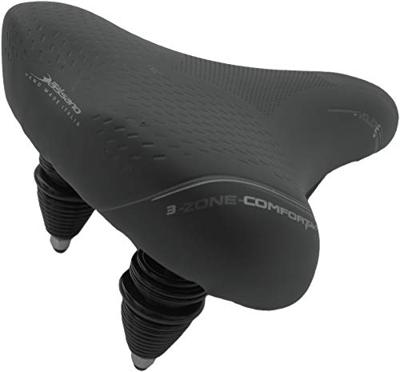 Selle Bassano Zadel volare xxl dubbelveer - zwart