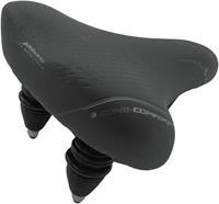 Selle Bassano Zadel volare xxl dubbelveer - zwart - thumbnail