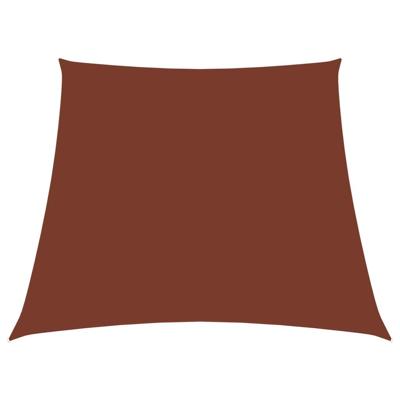 Zonnescherm trapezium 3/4x2 m oxford stof terracottakleurig Zonnescherm trapezium 3/4x2 m oxford stof terracottakleurig
