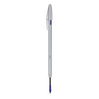 Balpen bic cristal re-new 1 pen + 2 vull m blauw - thumbnail