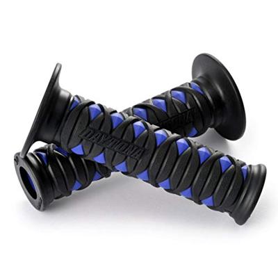 DAYTONA handvat "katana" rubber grip katan sw/bl 125 open