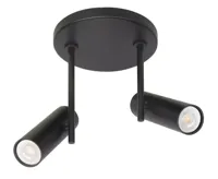 Highlight Spot Trend 2 lichts Ø 15 cm incl mini GU10 zwart - thumbnail