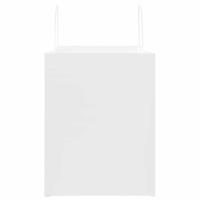 VidaXL Papieren zakken 250 st met hengsels 32x22x28 cm wit - thumbnail