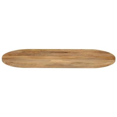 Tafelblad ovaal 120x50x2,5 cm massief mangohout