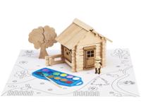 Bouwspel Jeujura Chalet to Paint - thumbnail