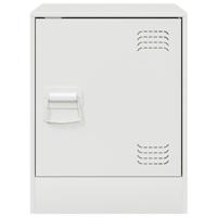 Nachtkastje 34,5x39x44 cm staal wit - thumbnail