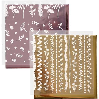 Creativ Company Deco folie en transfervel, vel 15x15 cm, 2x2 vel/ 1 doos