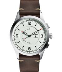 Horlogeband Fossil FTW1204 Leder Bruin 22mm Horlogeband Fossil FTW1204 Leder Bruin 22mm