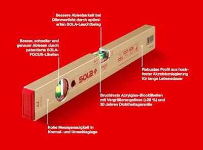 Sola AZ 40 waterpas | 40cm - 01160501