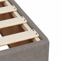 Bedframe zonder matras 100x200 cm stof taupe - thumbnail