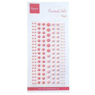 Marianne Design • enamel dots twee roze