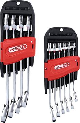 KS Tools 503.5950 503.5950 Steek-ringratelsleutel Sleutelbreedte (metrisch) 8 - 19 mm