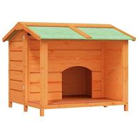 VidaXL Hondenhok 96x87x80,5 cm massief grenenhout bruin - thumbnail