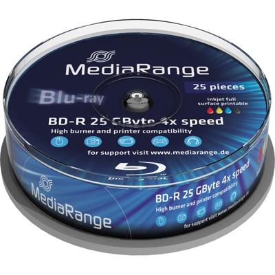 MediaRange MR504 Lees/schrijf blu-ray disc BD-R 25 GB 25 stuk(s)